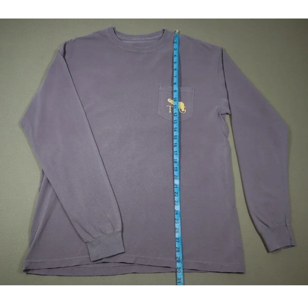 The Southern Gentleman‎ Purple Long Sleeved Pocket Tee - Size L